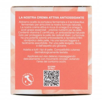 Florena Fermented Skincare Crema Attiva Antiossidante Naturale con Portulaca e Lactobacillus - Barattolo da 50 ml