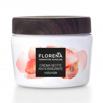 Florena Fermented Skincare Crema Notte Antiossidante Naturale con Portulaca e Lactobacillus - Barattolo da 50 ml