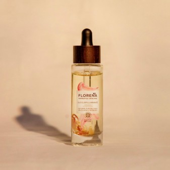 Florena Fermented Skincare Olio Elisir Illuminante Naturale con Elicriso Rosa e Cartamo - Flacone da 30 ml