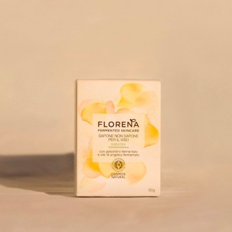 Florena Fermented Skincare Sapone non Sapone per il Viso - Detergente Solido 90g