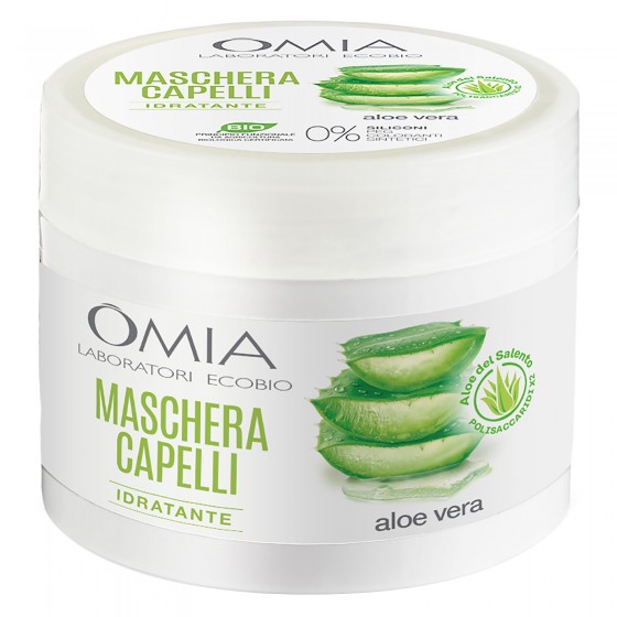 Omia Maschera per Capelli Aloe Vera - Barattolo da 250 ml Omia Maschera per Capelli Aloe Vera - Barattolo da 250 ml