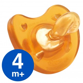 Chicco Gommotto Physio Soft 4 m+ in Caucciù con Porta Succhietto - 1