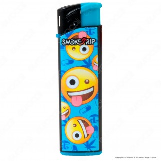 SmokeTrip Accendini Elettronici Ricaricabili Fantasia Emoticon - Box