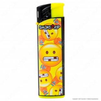 SmokeTrip Accendini Elettronici Ricaricabili Fantasia Emoticon - Box