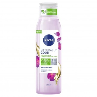 Nivea Naturally Good Detergente Doccia Olio in Gel alla Rosa e Olio