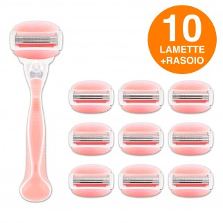 Gillette Venus Spa Breeze Kit con Rasoio per la Depilazione + 10