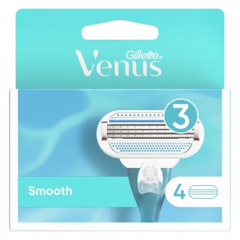Gillette Venus Smooth Kit con Rasoio per la Depilazione + 6 Lamette
