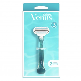 Gillette Venus Smooth Kit con Rasoio per la Depilazione + 6 Lamette