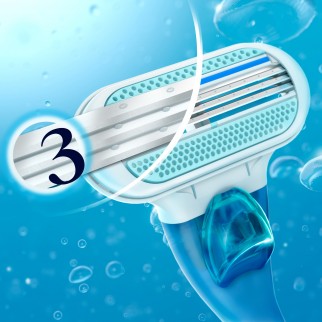 Gillette Venus Smooth Kit con Rasoio per la Depilazione + 6 Lamette