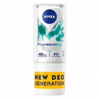 Nivea Deodorante Roll-On Magnesium Dry Fresh - Flacone da 50 ml