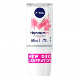 Nivea Deodorante Roll-On Magnesium Dry Original - Flacone da 50 ml