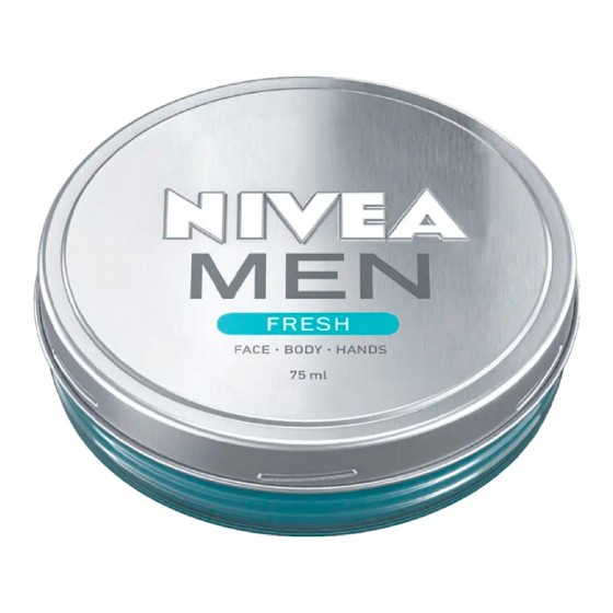 Nivea Men Fresh Crema Idratante Viso Mani e Corpo - Barattolo da 75 ml Nivea Men Fresh Crema Idratante Viso Mani e Corpo - Barattolo da 75 ml