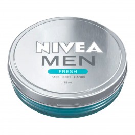 Nivea Men Fresh Crema Idratante Viso Mani e Corpo - Barattolo da 75 ml