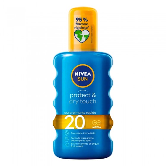 Nivea Sun Spray Solare Protect & Dry Touch SPF 20 - Flacone da 200 ml