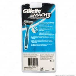 Gillette Mach3 Rasoio Usa e Getta con 3 Lame - Confezione da 3 Rasoi