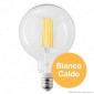 Immagine 2 - Life Lampadina LED E27 18W Globo G125 Filamento Dimmerabile - mod. 39.922196CD3