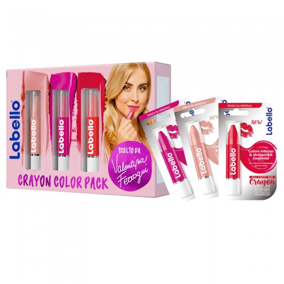 Labello Crayon Color Pack Matitone Labbra Colore e Idratazione - Labello Crayon Color Pack Matitone Labbra Colore e Idratazione -