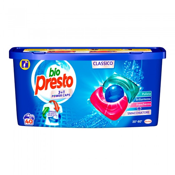 Bio Presto Power Caps Classico Detersivo in Capsule per Lavatrice - Bio Presto Power Caps Classico Detersivo in Capsule per Lavatrice -