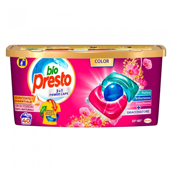 Bio Presto Power Caps Color Detersivo in Capsule per Lavatrice - Bio Presto Power Caps Color Detersivo in Capsule per Lavatrice -