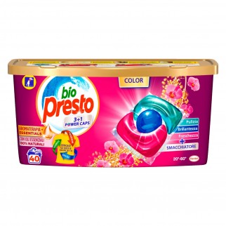 Bio Presto Power Caps Color Detersivo in Capsule per Lavatrice -