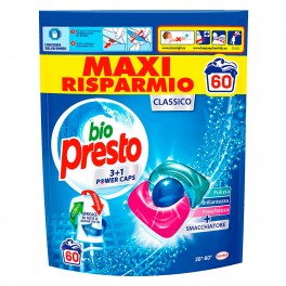 Bio Presto Power Caps Classico Detersivo in Capsule per Lavatrice -