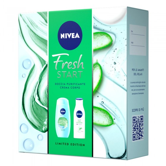 Nivea Fresh Start Kit Idratazione Doccia e Crema - Confezione da 2 Nivea Fresh Start Kit Idratazione Doccia e Crema - Confezione da 2