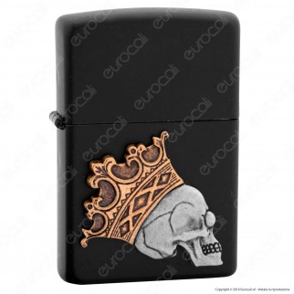 Accendino Zippo Mod. 29100 King Skull Placca - Ricaricabile Antivento