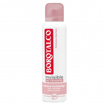 Borotalco Deodorante Spray Invisible No Transfer con Microtalco - Flacone da 150ml