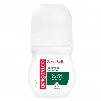 Borotalco Deodorante Roll On Zero Sali Anti Odori - Flacone da 50ml