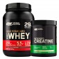 Optimum Nutrition Proteine Whey e Creatina Gold Standard 100% Whey Doppio Cioccolato 899g e Micronised Creatine 317g