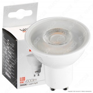 Wiva Lampadina LED GU10 6W Faretto Spotlight 100° - mod. 12100265 /
