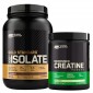 Optimum Nutrition Proteine e Creatina Gold Standard 100% Isolate Cioccolato 930g e Micronised Creatine 317g