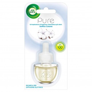 Air Wick Soffice Cotone - Ricarica Per Diffusore Elettrico da 19ml
