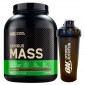 Optimum Nutrition Serious Mass Proteine Whey in Polvere per Sviluppo Muscolare al Cioccolato con Shaker - Barattolo da 2,73Kg