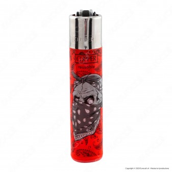 Clipper Large Fantasia Danger Skulls 1 - Box da 48 Accendini