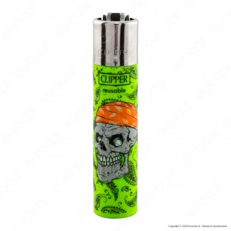 Clipper Large Fantasia Danger Skulls 1 - Box da 48 Accendini