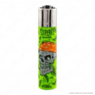 Clipper Large Fantasia Danger Skulls 1 - Box da 48 Accendini