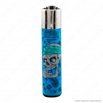 Clipper Large Fantasia Danger Skulls 1 - Box da 48 Accendini