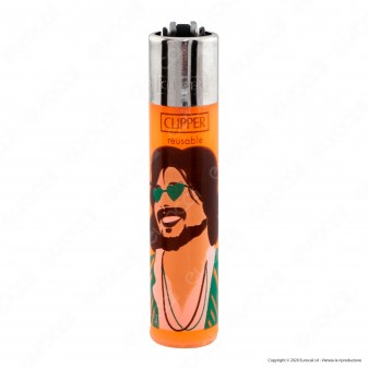 Clipper Large Traslucido Fantasia Hippie Peace 4A - Box da 48