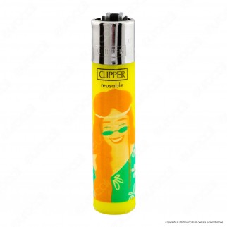 Clipper Large Traslucido Fantasia Hippie Peace 4A - Box da 48