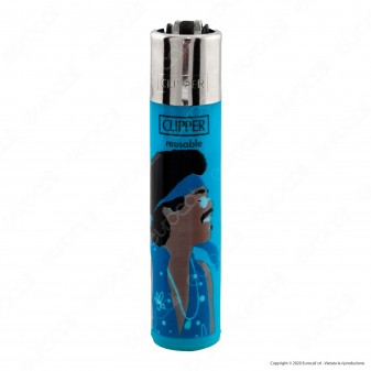 Clipper Large Traslucido Fantasia Hippie Peace 4A - Box da 48