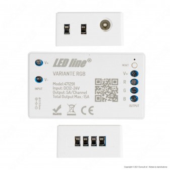 LED Line Variante Modulo Controller Dimmer Wi-Fi 2,4 GHz per Strisce