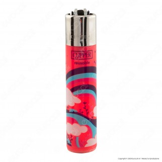 Clipper Large Traslucido Fantasia Hippie Peace 4B - Box da 48
