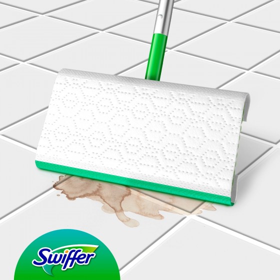 Swiffer Wet Panni Umidi Lavapavimenti Limone - Ricarica 40 Salviette