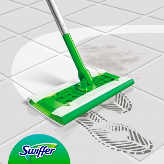 Swiffer Panni Umidi Lavapavimenti per Scopa al Limone - Confezione da 20 Panni
