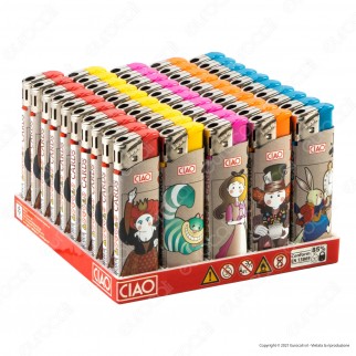 Ciao Accendino Elettronico Fantasia Cards - Box da 50 Accendini