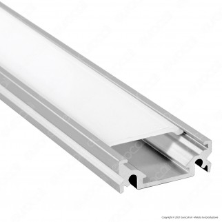 V-Tac Profilo in Alluminio per Strisce LED Lunghezza 1 Metro con