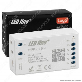 LED Line Variante Modulo Controller Dimmer Wi-Fi 2,4 GHz per Strisce LED Monocolore 12V e 24V - mod. 471277
