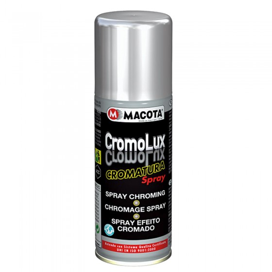 Vernice Spray Macota Cromolux - Smalto Effetto Cromatura Resistente Vernice Spray Macota Cromolux - Smalto Effetto Cromatura Resistente