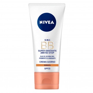Nivea BB Super Idratante 5 in 1 Crema Giorno Dorata 24H SPF 15 -